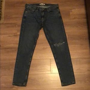 Zara Man Skinny Blue Jeans